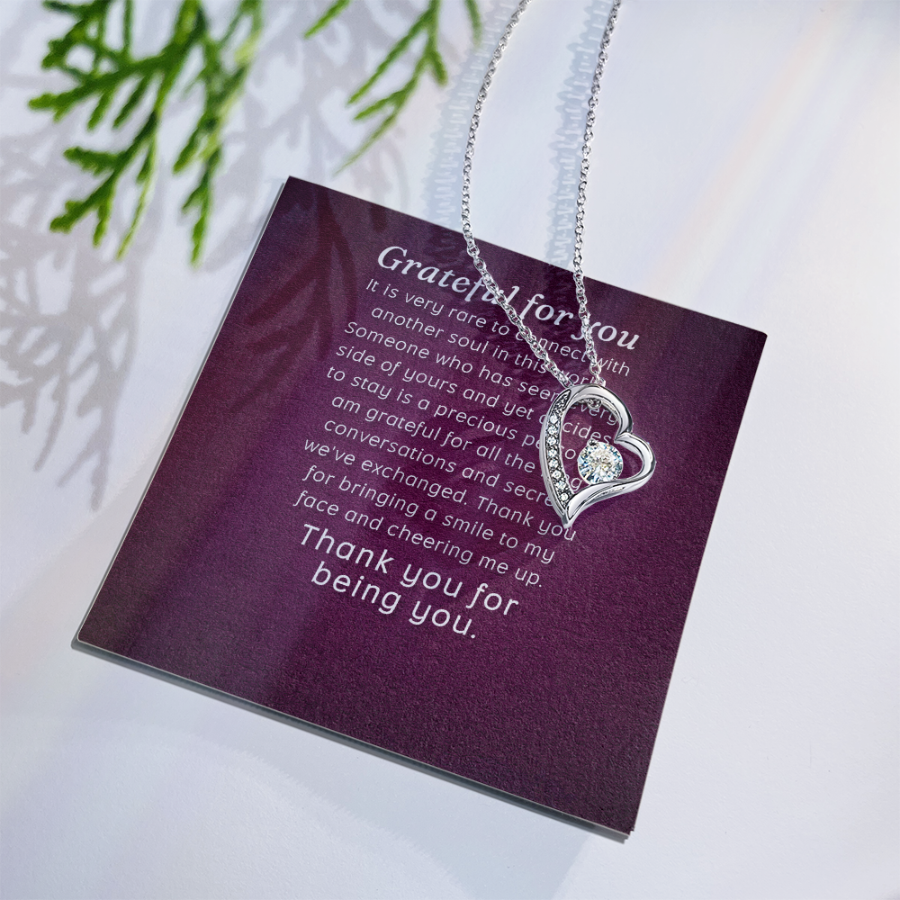 Forever Love Necklace: Grateful for you
