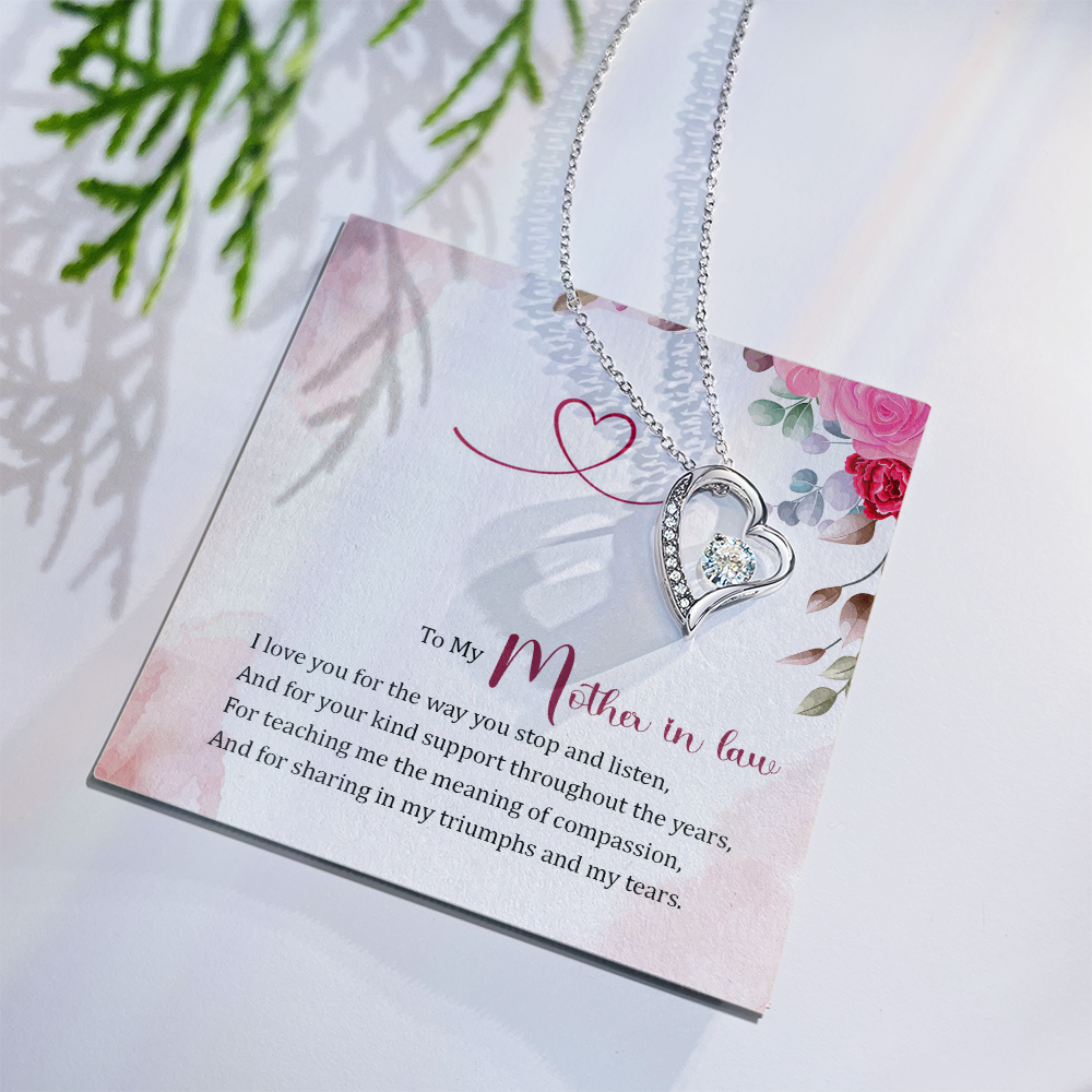 Forever Love Necklace:To My Mother In Law