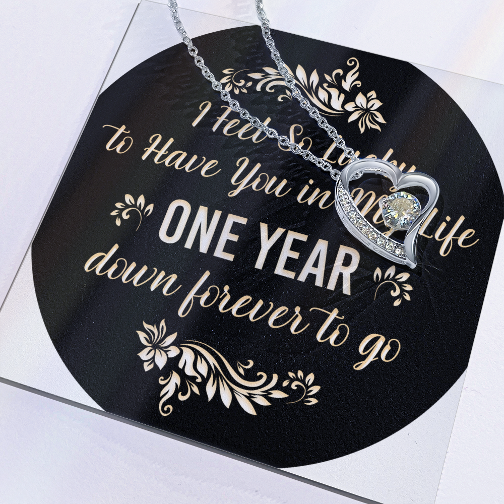 Forever Love Necklace : I Feel So Lucky 1 Year