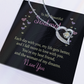 Forever Love Necklace: To My Beautiful Soulmate I Love You