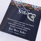 Forever Love Necklace:To My Amazing Sister Distance Never Separates