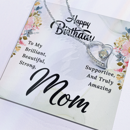 Forever Love Necklace: Happy Birthday Mom