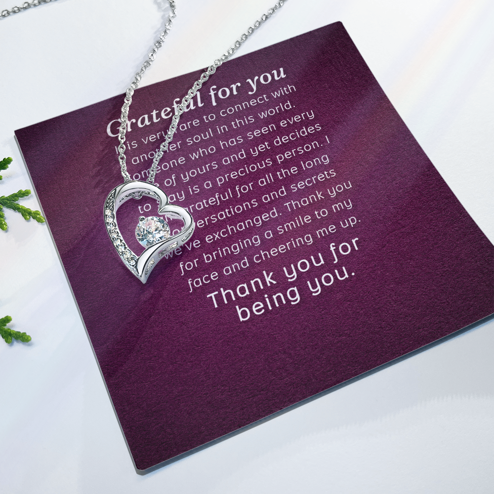 Forever Love Necklace: Grateful for you