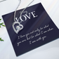 Forever Love Necklace:To My Love I Am With You