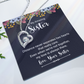 Forever Love Necklace:To My Amazing Sister Distance Never Separates