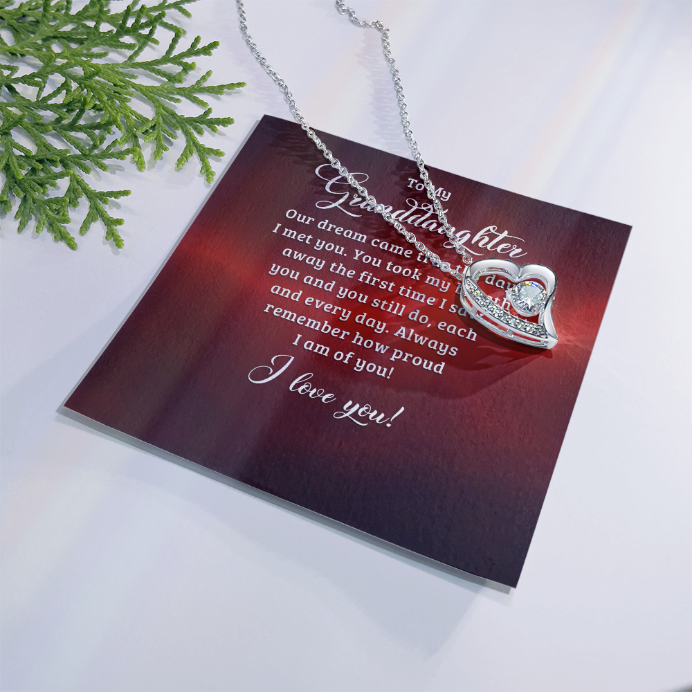 Forever Love Necklace:To My Granddaughter