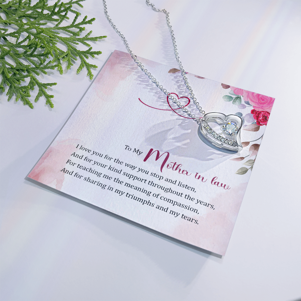 Forever Love Necklace:To My Mother In Law