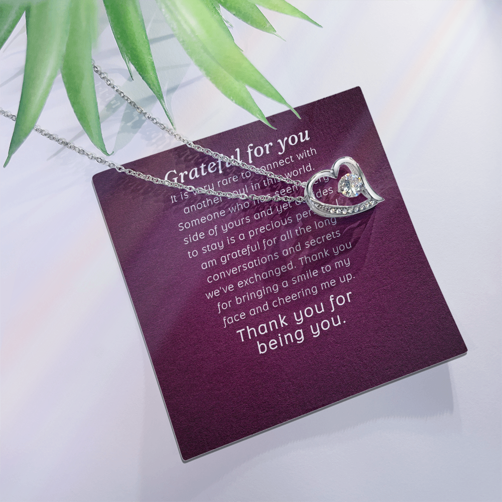 Forever Love Necklace: Grateful for you