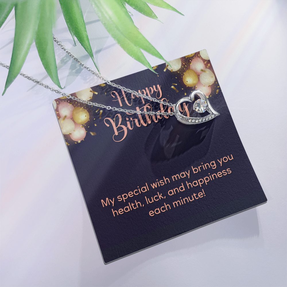 Forever Love Necklace: Happy Birthday Balloons