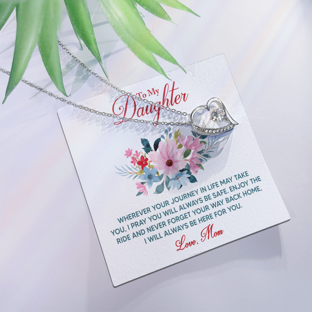 Forever Love Necklace: To My Daughter Love Mom