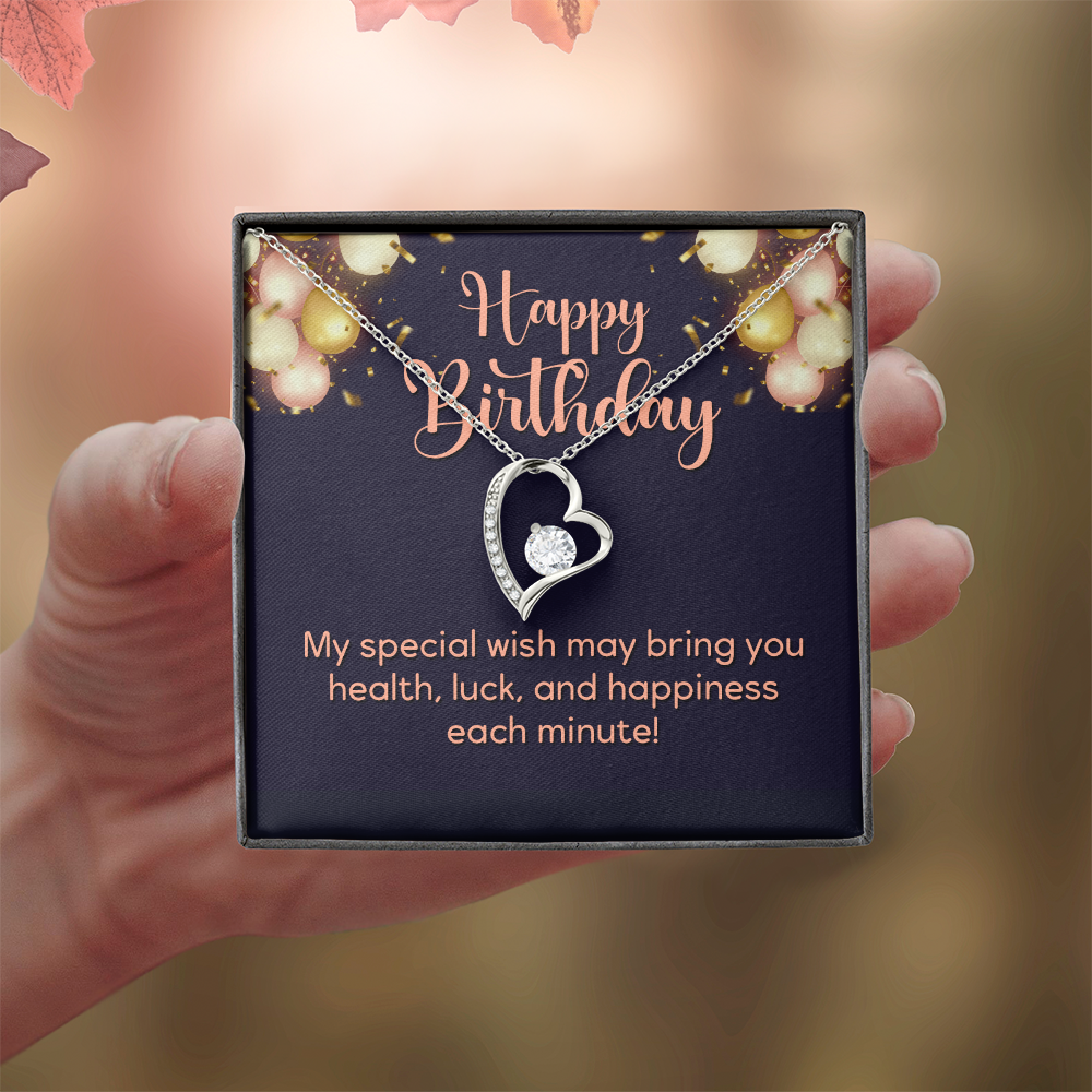 Forever Love Necklace: Happy Birthday Balloons
