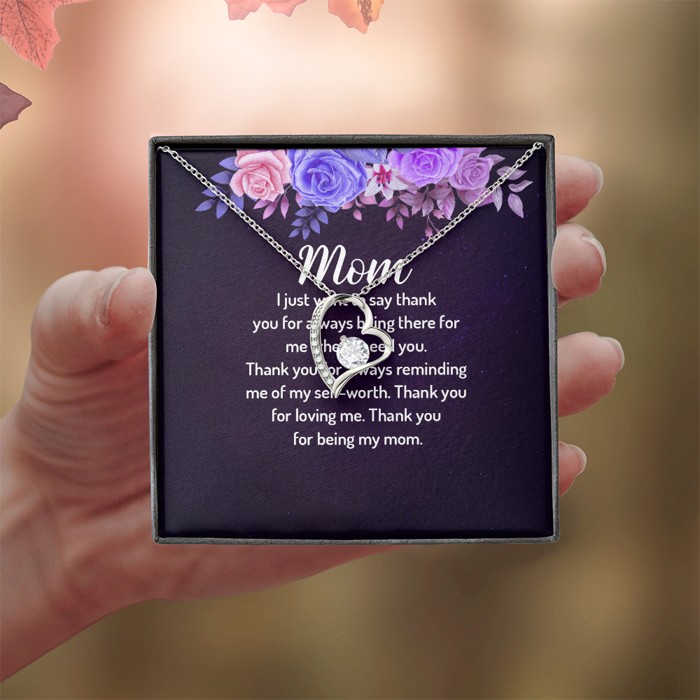 Forever Love Necklace: Mom I Just Want To Say Thank You
