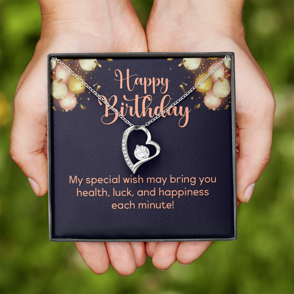 Forever Love Necklace: Happy Birthday Balloons