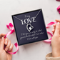 Forever Love Necklace:To My Love I Am With You