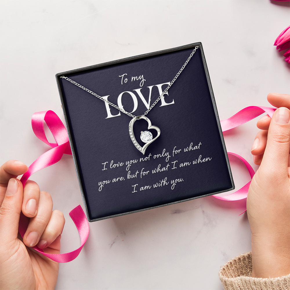 Forever Love Necklace:To My Love I Am With You