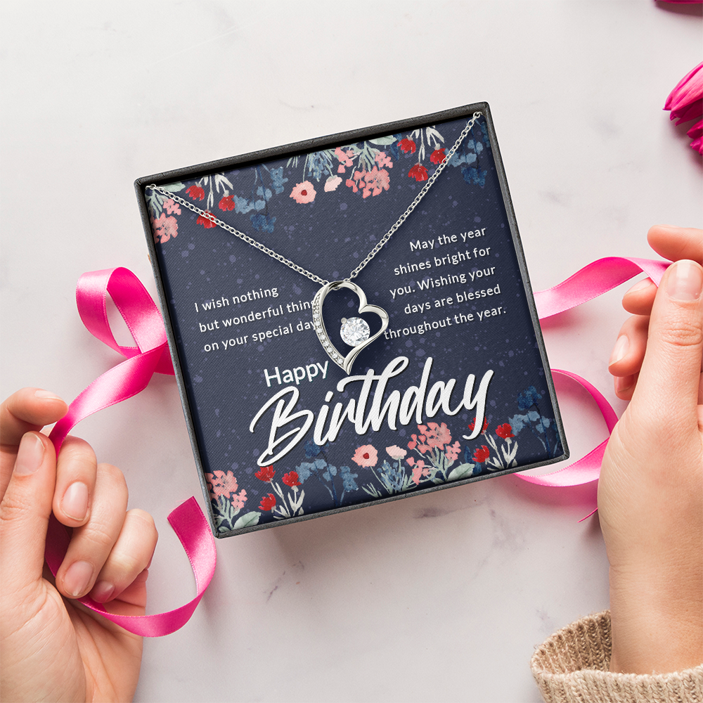 Forever Love Necklace: Happy  Birthday