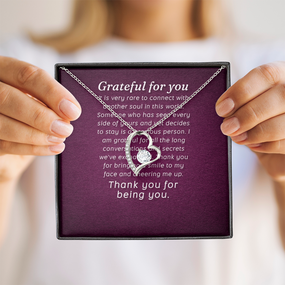 Forever Love Necklace: Grateful for you