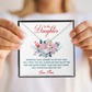 Forever Love Necklace: To My Daughter Love Mom