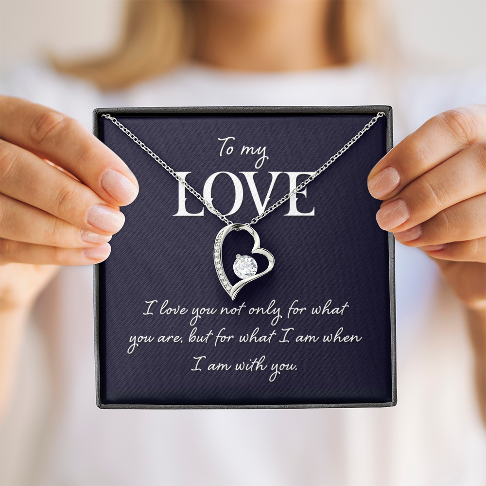 Forever Love Necklace:To My Love I Am With You