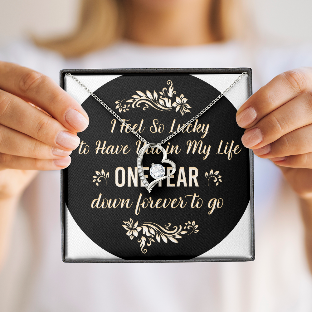 Forever Love Necklace : I Feel So Lucky 1 Year