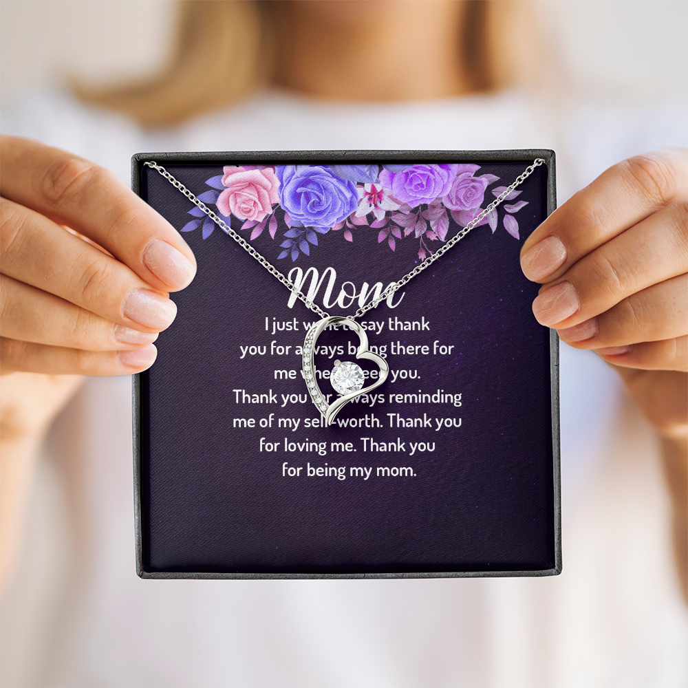 Forever Love Necklace: Mom I Just Want To Say Thank You