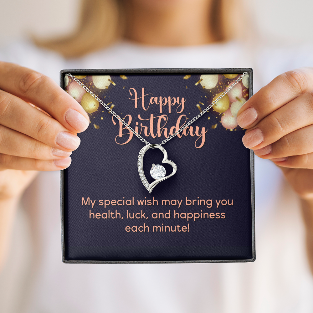 Forever Love Necklace: Happy Birthday Balloons
