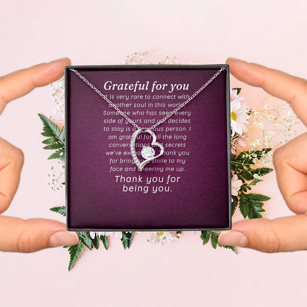 Forever Love Necklace: Grateful for you