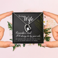 Forever Love Necklace: To My Wife I'll Always Be By Your Side