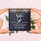 Forever Love Necklace:To My Amazing Sister Distance Never Separates