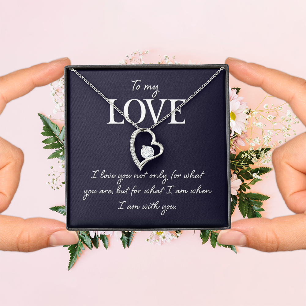 Forever Love Necklace:To My Love I Am With You