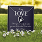 Forever Love Necklace:To My Love I Am With You