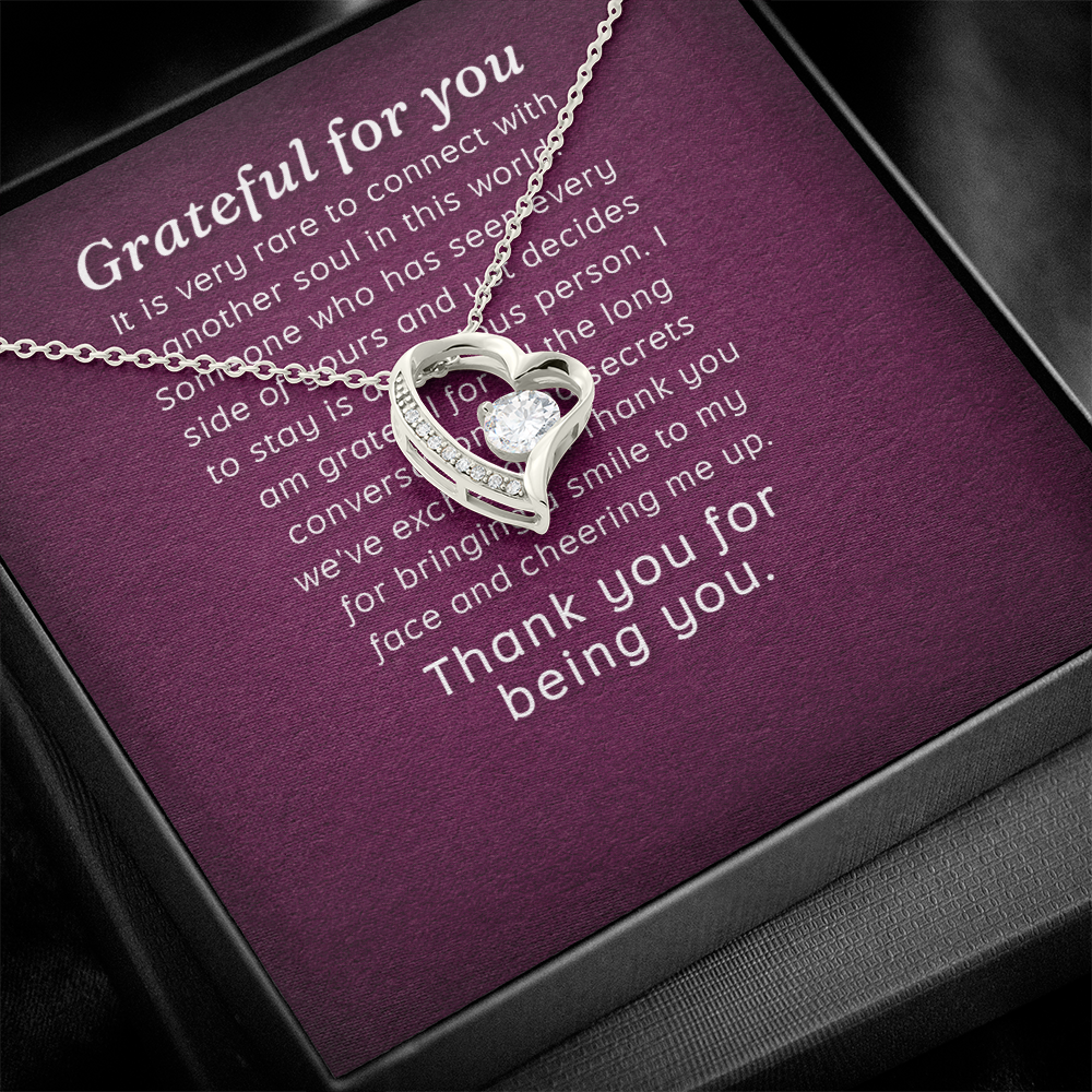 Forever Love Necklace: Grateful for you
