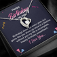 Forever Love Necklace:Happy Birthday To My Wife