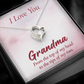 Forever Love Necklace : I Love You Grandma