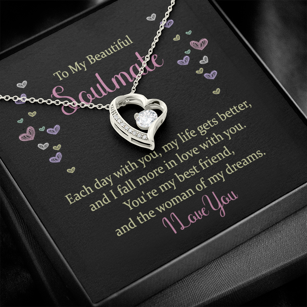 Forever Love Necklace: To My Beautiful Soulmate I Love You