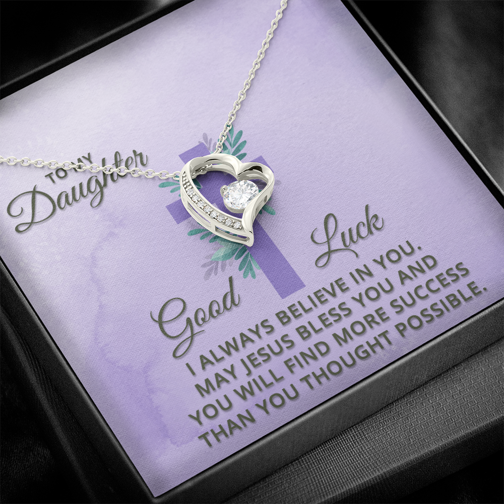 Forever Love Necklace: To My Daughter Good Luck