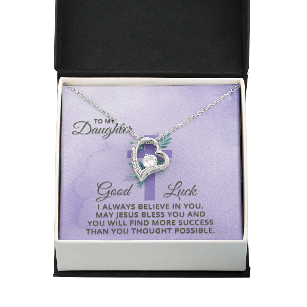 Forever Love Necklace: To My Daughter Good Luck