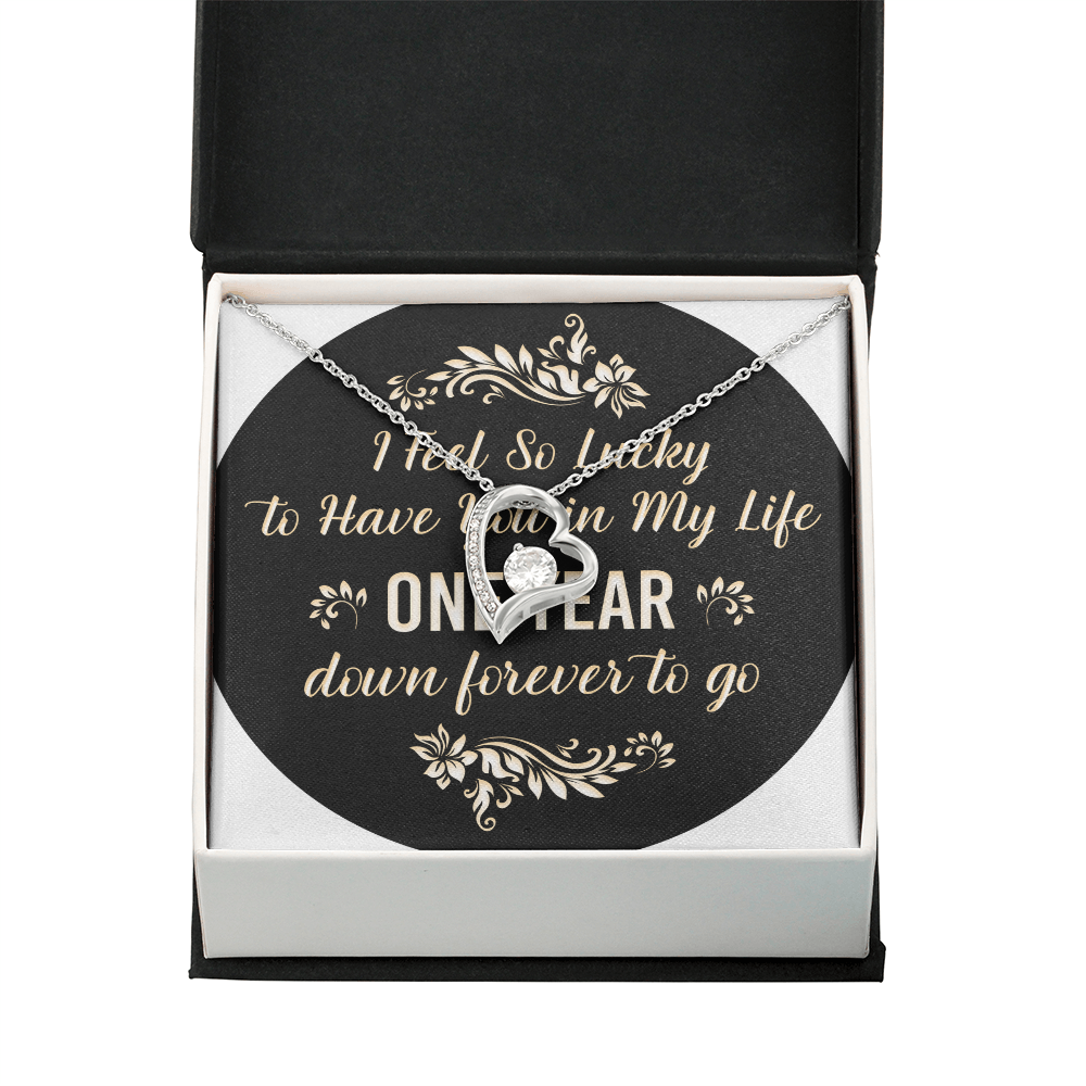 Forever Love Necklace : I Feel So Lucky 1 Year