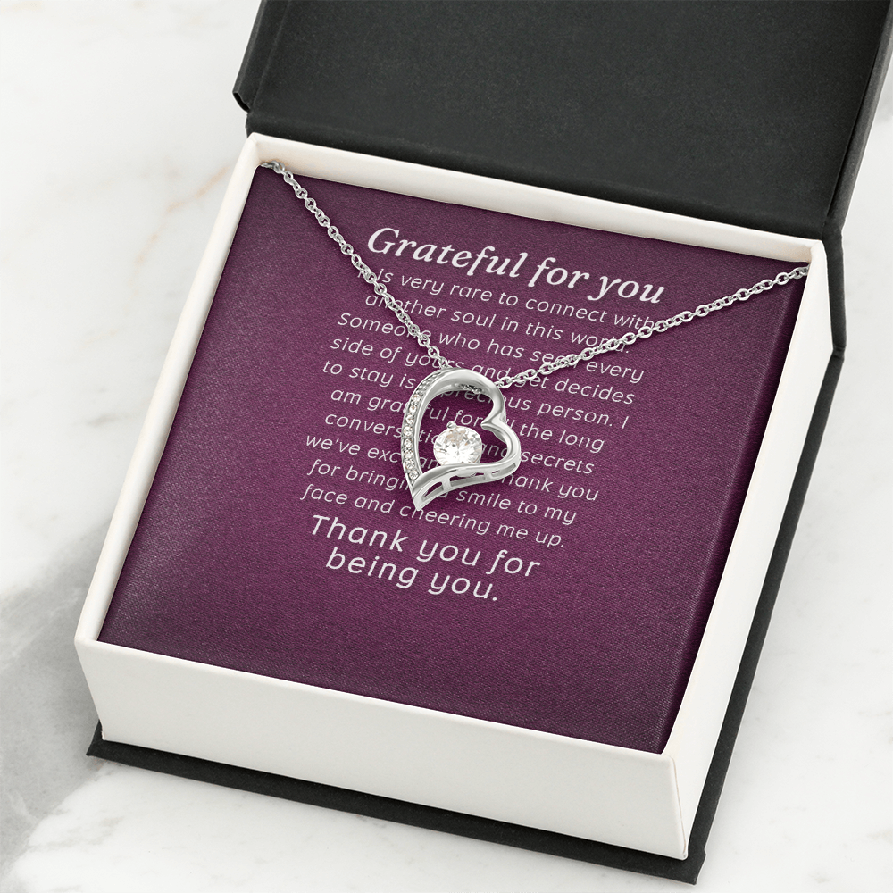 Forever Love Necklace: Grateful for you