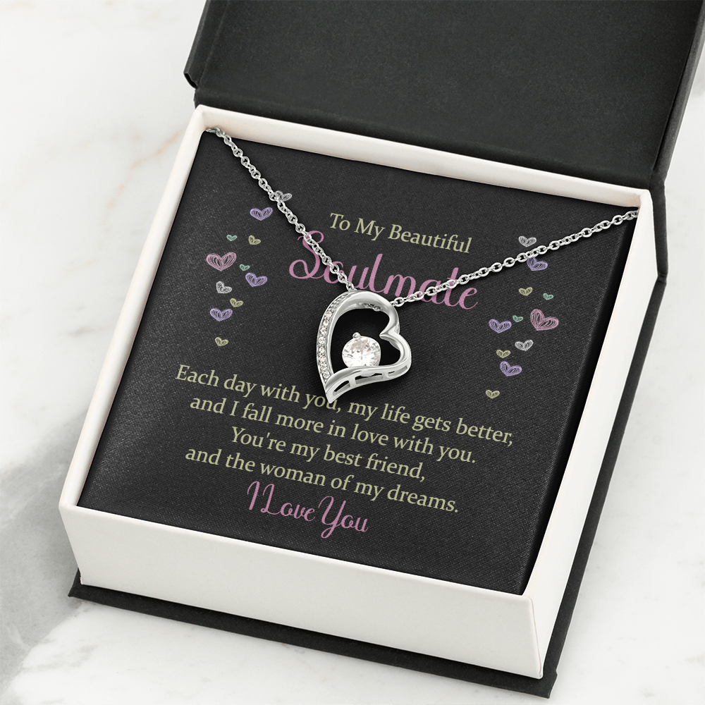 Forever Love Necklace: To My Beautiful Soulmate I Love You
