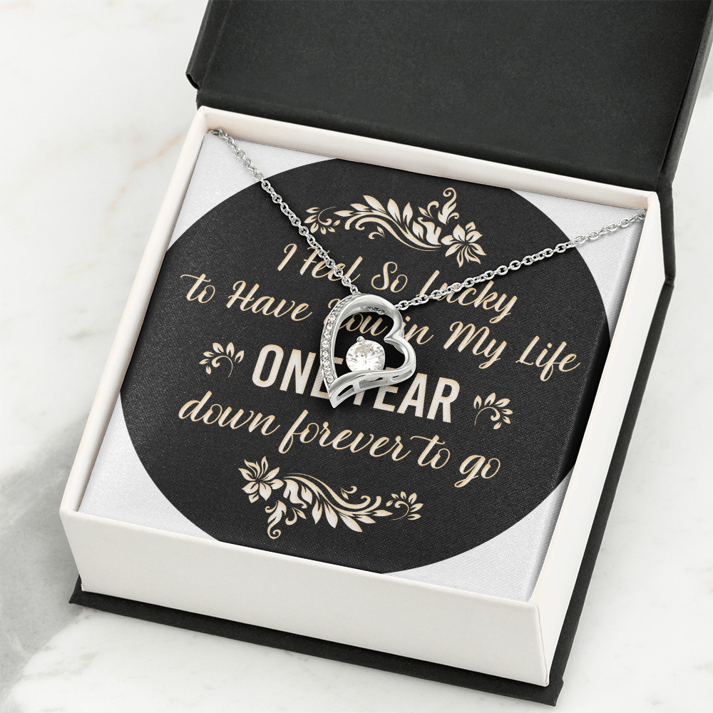 Forever Love Necklace : I Feel So Lucky 1 Year