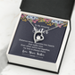 Forever Love Necklace:To My Amazing Sister Distance Never Separates