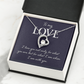 Forever Love Necklace:To My Love I Am With You