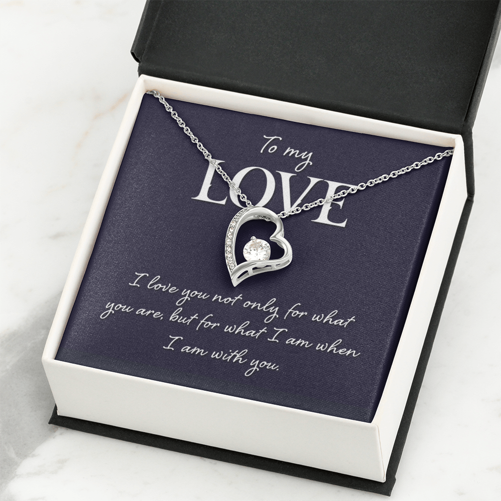Forever Love Necklace:To My Love I Am With You