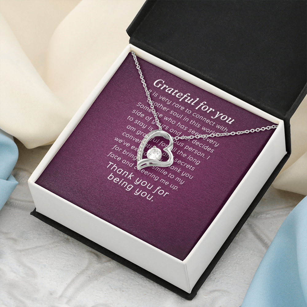 Forever Love Necklace: Grateful for you