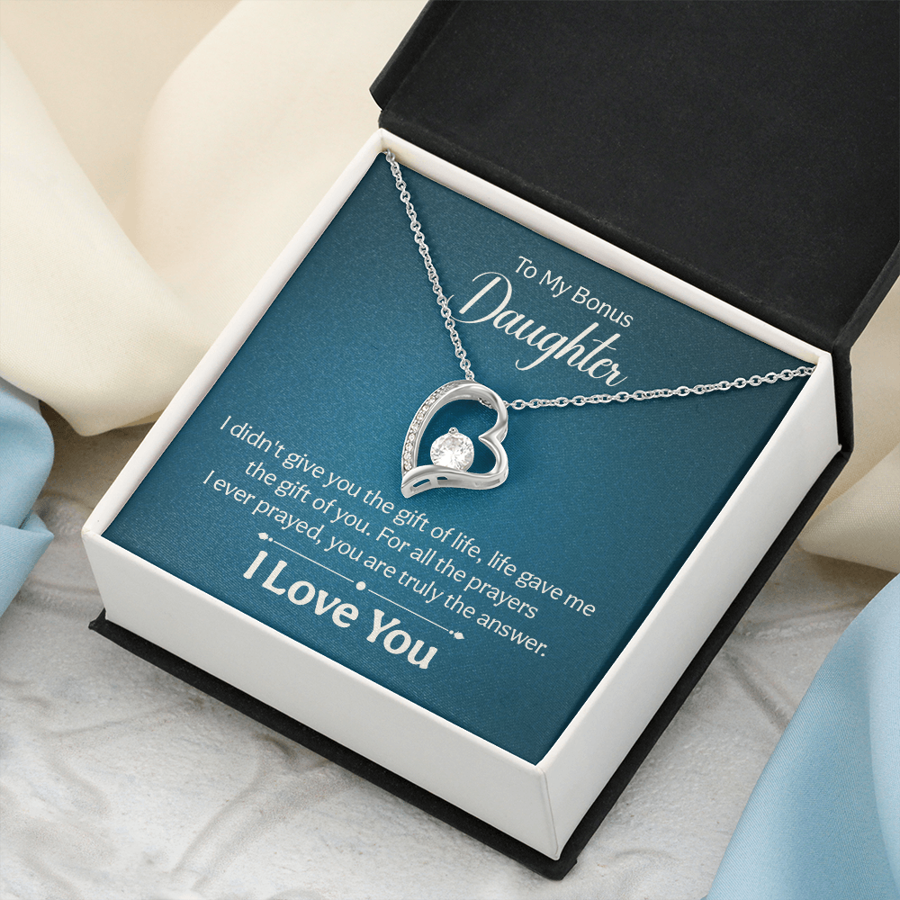 Forever Love Necklace: To My Bonus Daughter