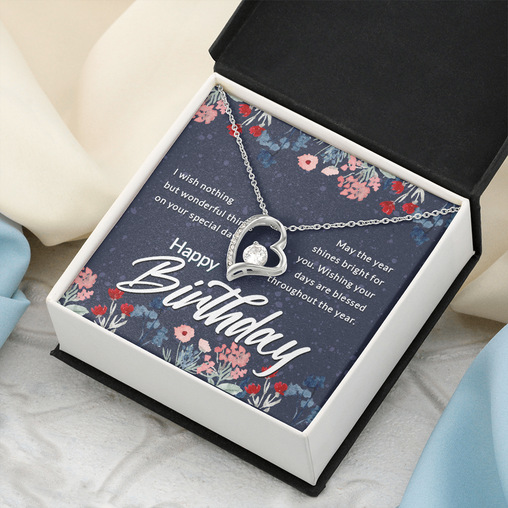 Forever Love Necklace: Happy  Birthday