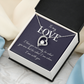 Forever Love Necklace:To My Love I Am With You