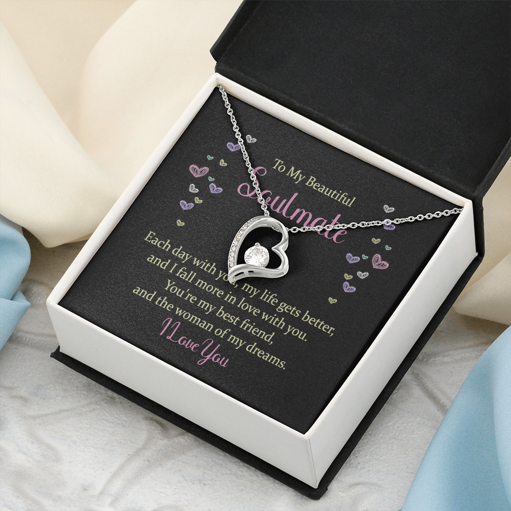 Forever Love Necklace: To My Beautiful Soulmate I Love You