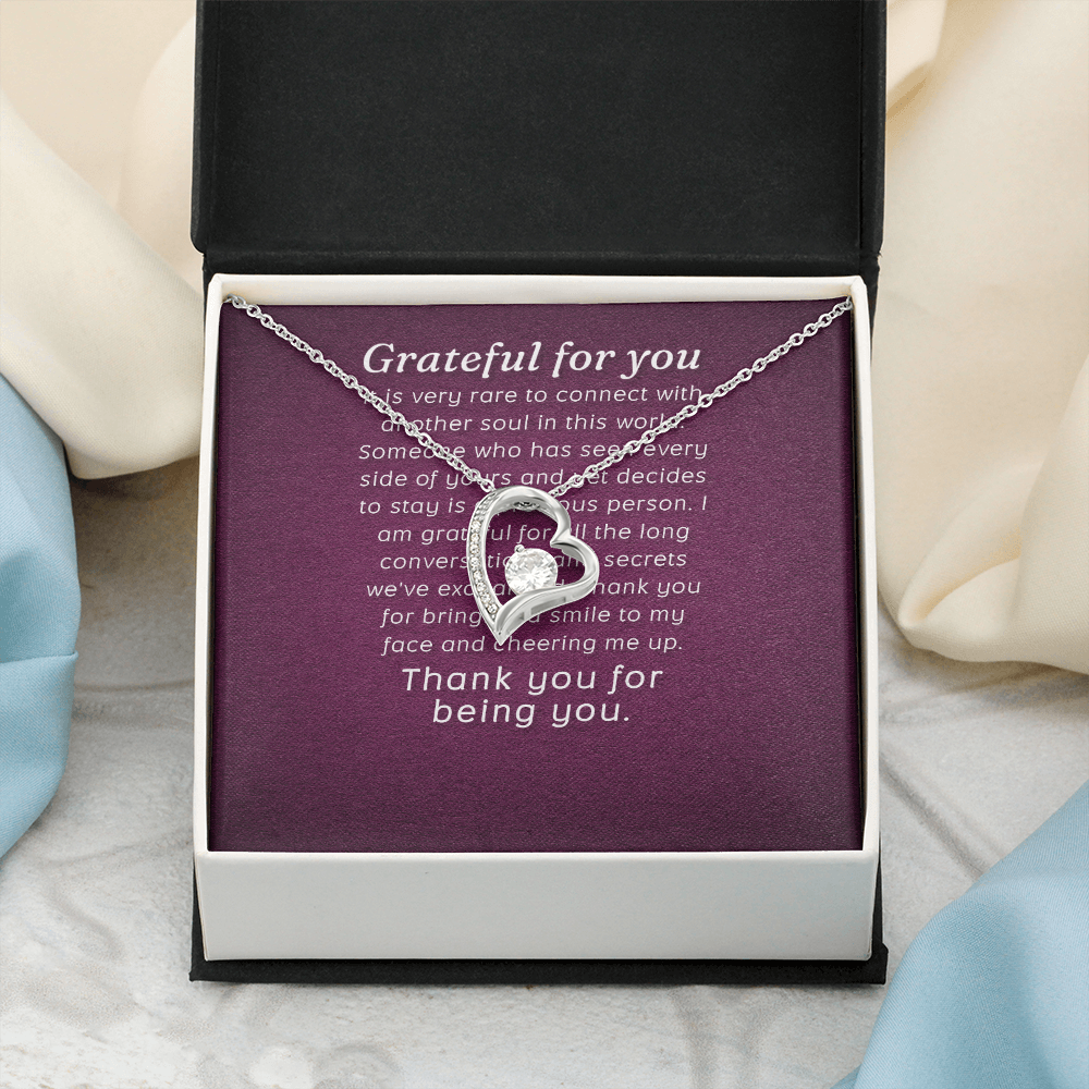 Forever Love Necklace: Grateful for you